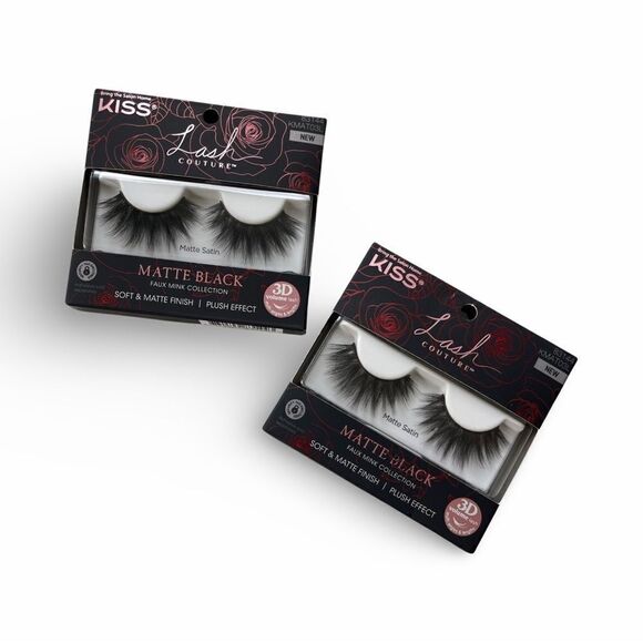 Kiss LASH COUTURE MATTE BLACK Two Sets NIB - Picture 5 of 7